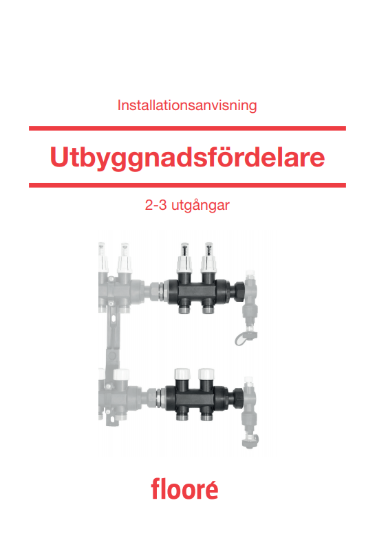 Utbyggnadsfördelare Polymer - Installation