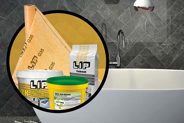 Våtrumssäkring med LIP System 35