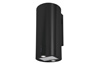 Vägghängd cylinder köksfläkt BALTIC 40 cm vit / svart/ rostfritt stål