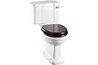 WC - Burlington golvstående toalett, smal cistern & sits